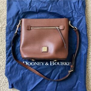 Dooney & Bourke Tan Leather Crossbody Bag